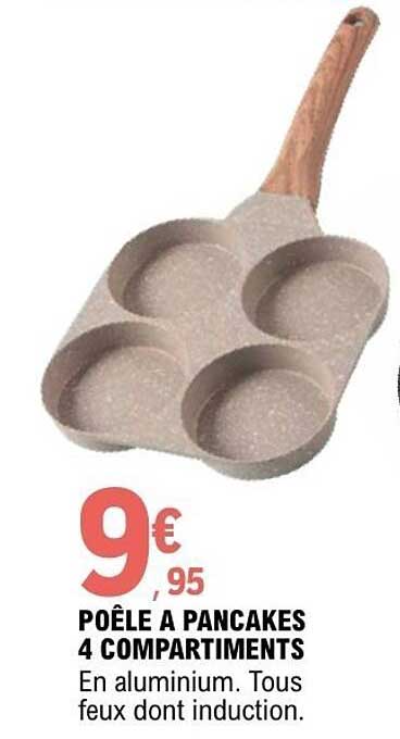 POÊLE A PANCAKES 4 COMPARTIMENTS
