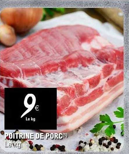 POITRINE DE PORC