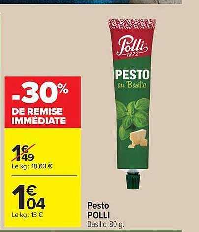 POLLI Pesto au Basilic
