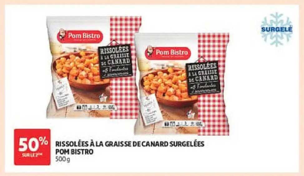 Pom Bistro Rissolées à la graisse de canard surgelées