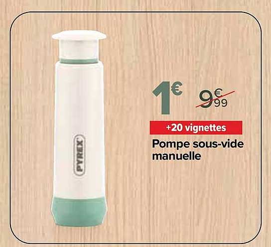 Pompe sous-vide manuelle
