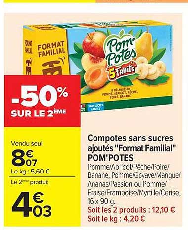 Pom'Potes 5 Fruits