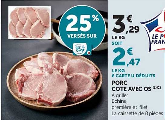 PORC COTE AVEC OS