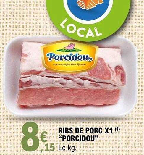 Porcidou Ribs de porc x1