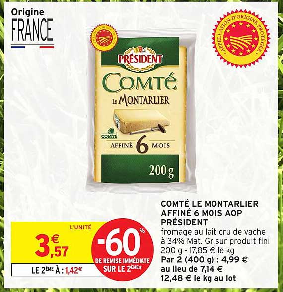 Président Comté Le Montarlier