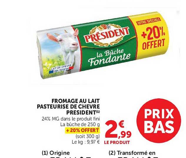 PRÉSIDENT La Bûche Fondante