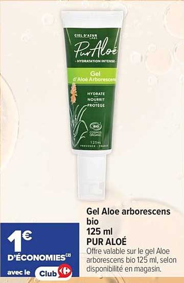 PUR ALOÉ Gel d'Aloe arborescens bio