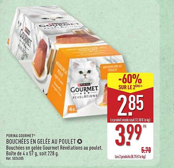PURINA GOURMET BOUCHÉES EN GELÉE AU POULET