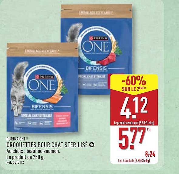 Purina ONE CROQUETTES POUR CHAT STÉRILISÉ
