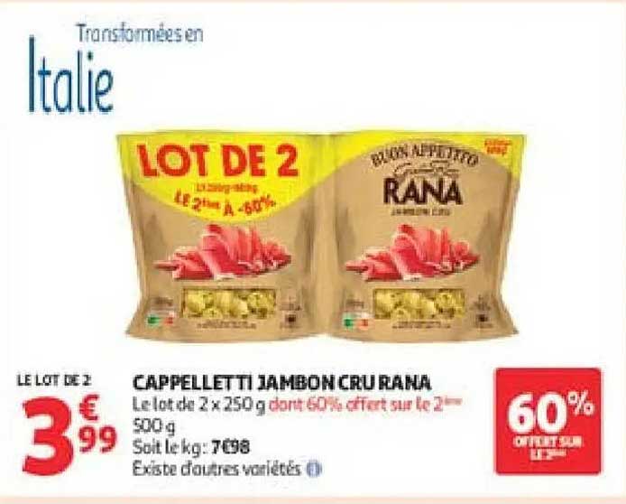 RANA CAPPELLETTI JAMBON CRU