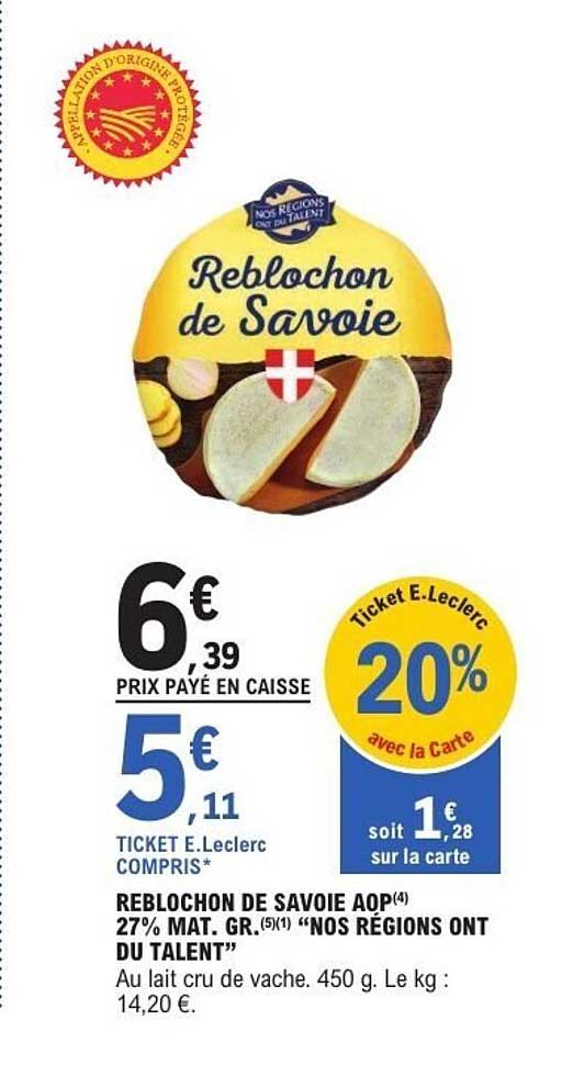 Reblochon de Savoie AOP
