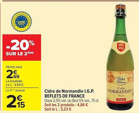 Reflets de France Cidre de Normandie I.G.P