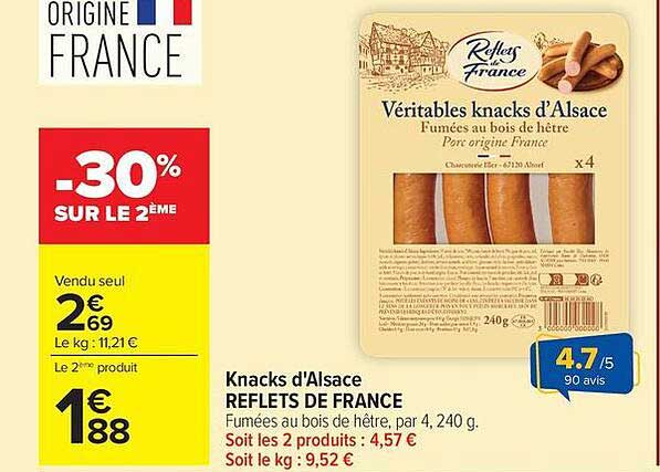 Reflets de France Knacks d'Alsace
