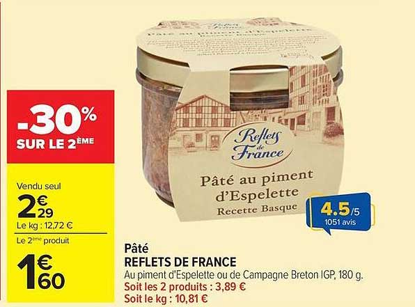 REFLETS DE FRANCE Pâté au piment d'Espelette