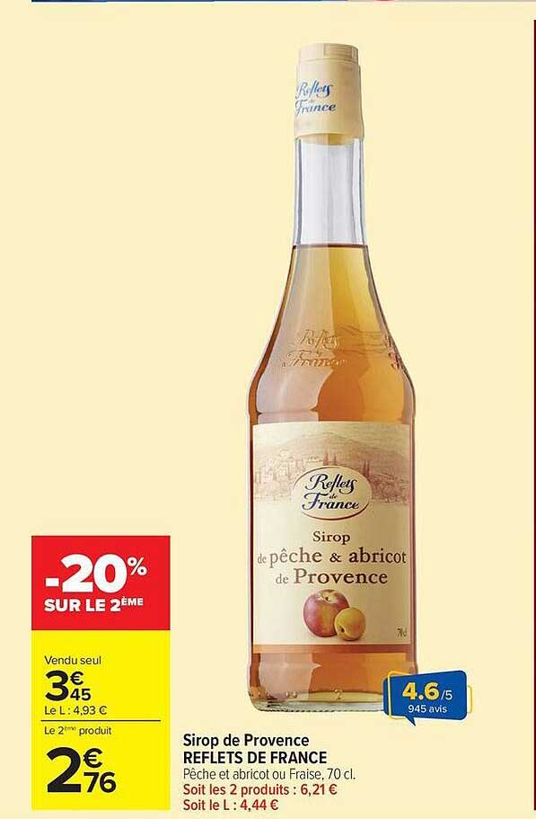 REFLETS DE FRANCE Sirop de Provence