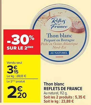 Reflets de France Thon blanc