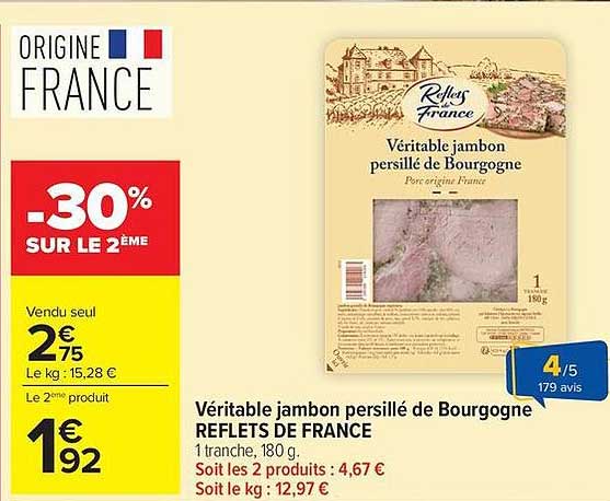 Reflets de France Véritable jambon persillé de Bourgogne