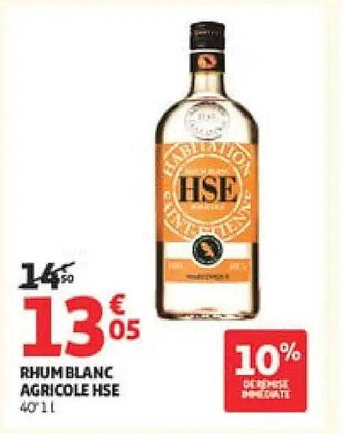 Rhum blanc agricole HSE