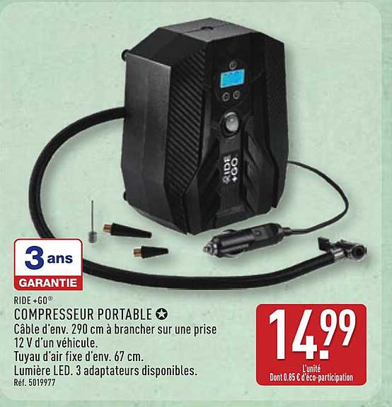RIDE +GO Compresseur portable
