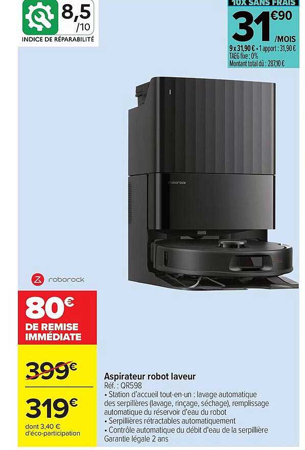 roborock Aspirateur robot laveur