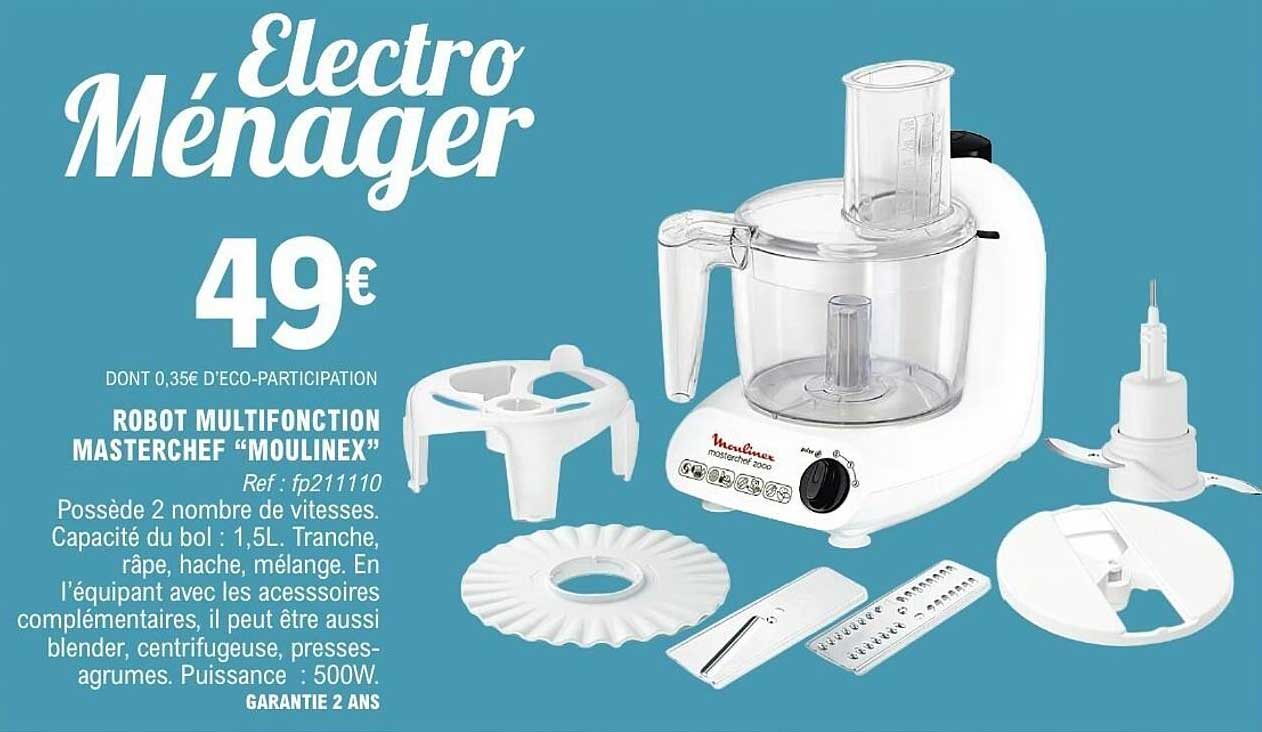 Robot multifonction Masterchef "Moulinex