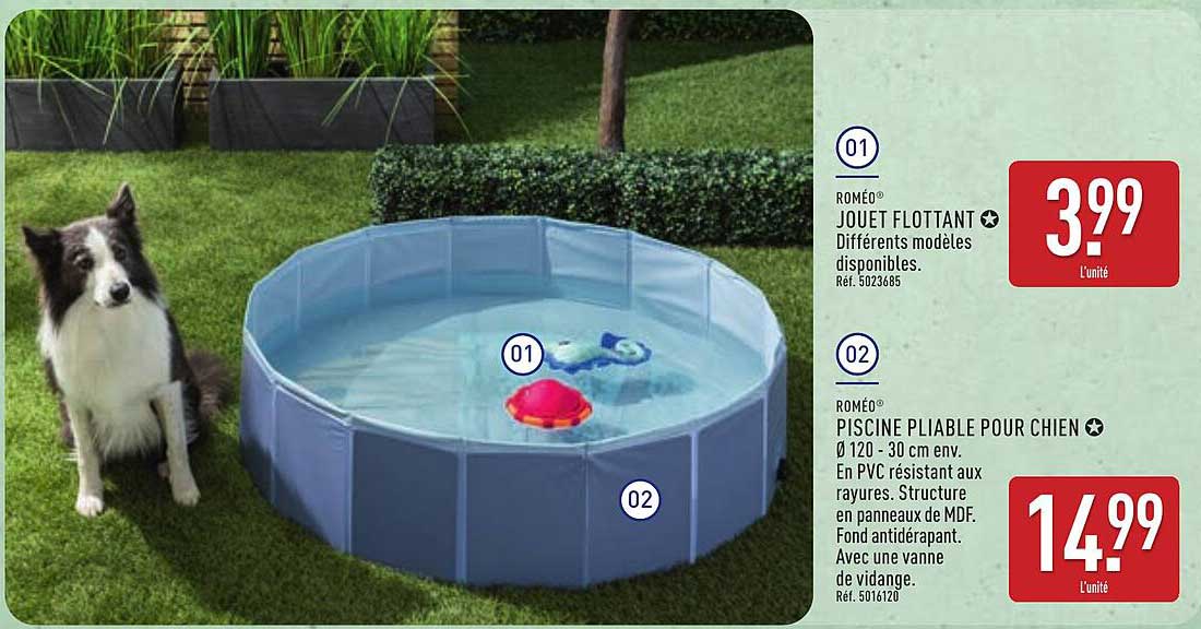 ROMÉO PISCINE PILIABLE POUR CHIEN