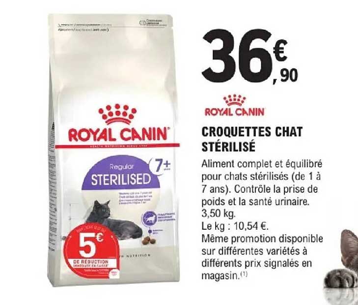 ROYAL CANIN CROQUETTES CHAT STÉRILISÉ