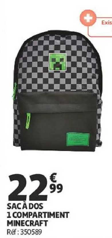 SAC À DOS 1 COMPARTIMENT MINECRAFT