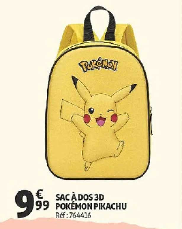 SAC À DOS 3D POKÉMON PIKACHU