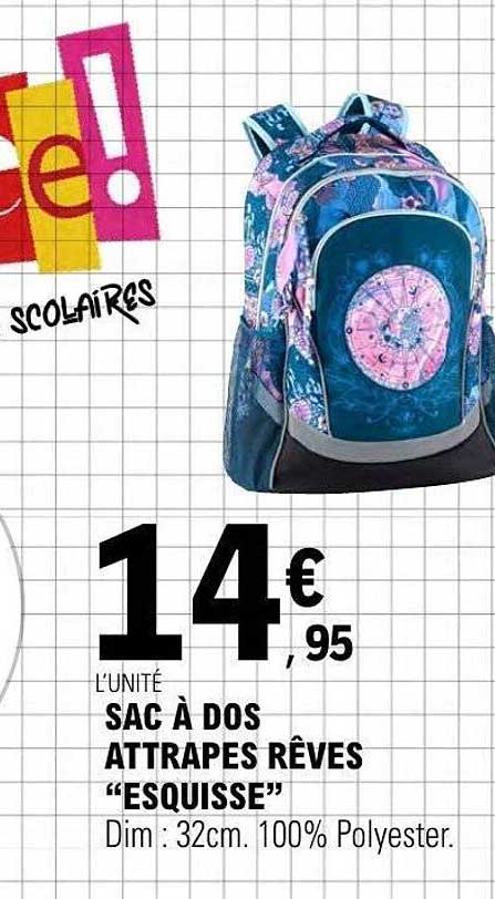 SAC À DOS ATTRAPES RÊVES "ESQUISSE