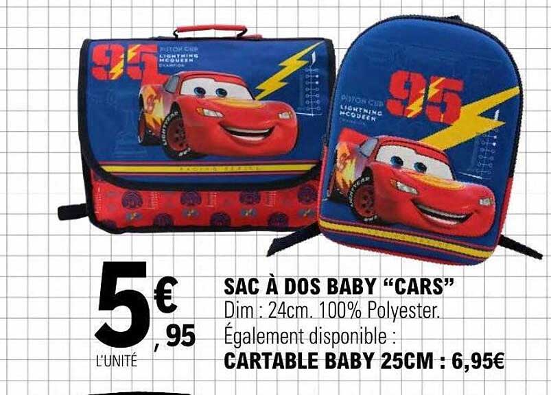 SAC À DOS BABY “CARS”