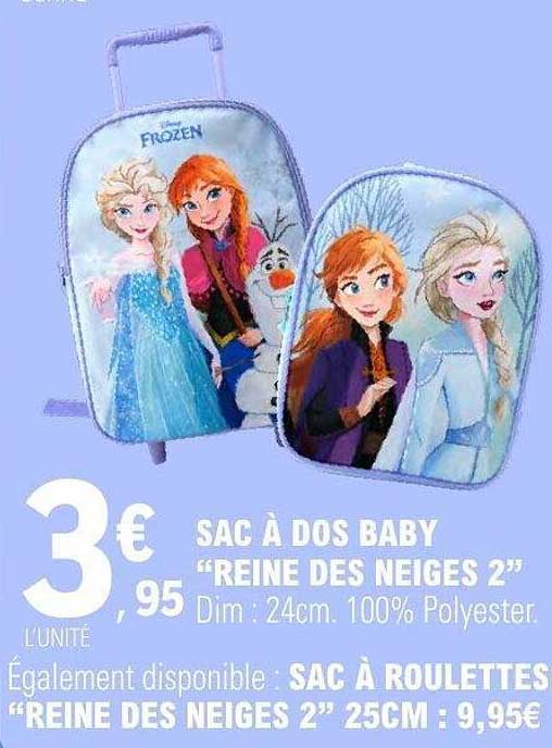 SAC À DOS BABY "REINE DES NEIGES 2