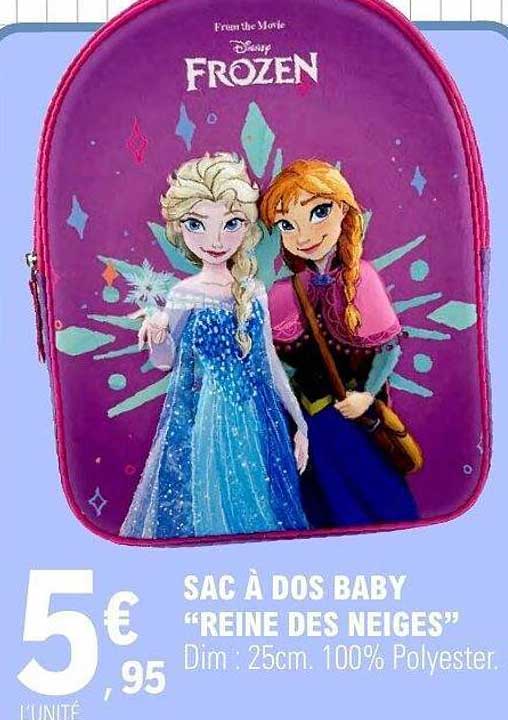 SAC À DOS BABY "REINE DES NEIGES