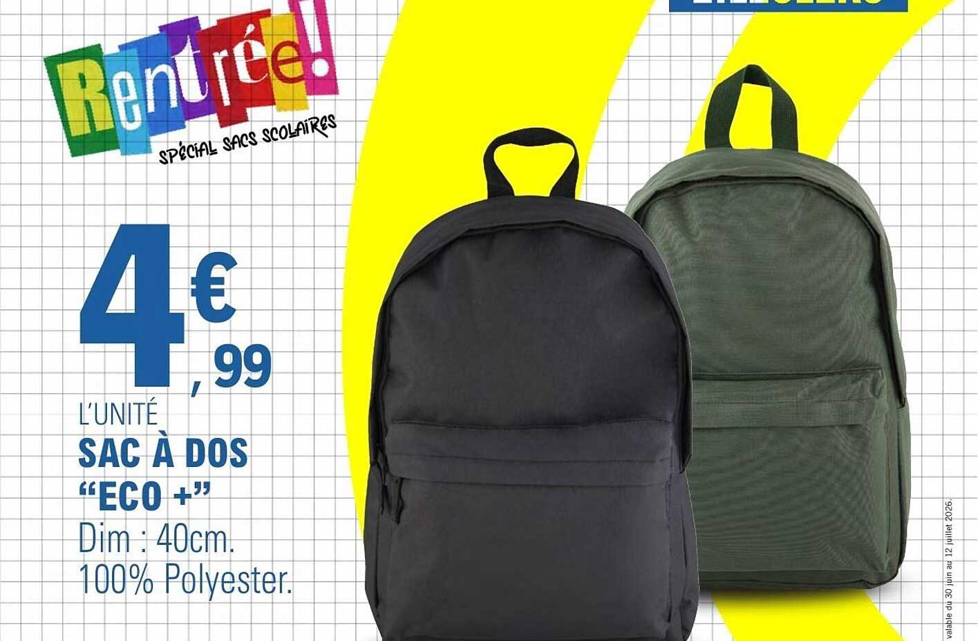 SAC À DOS “ECO +”