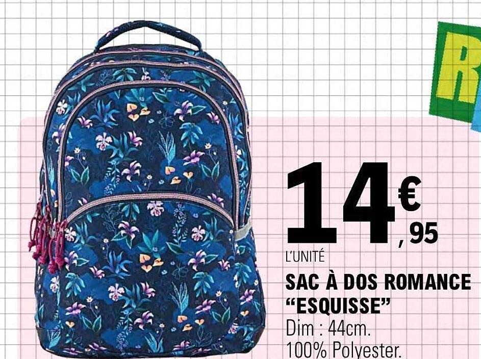 SAC À DOS ROMANCE “ESQUISSE”