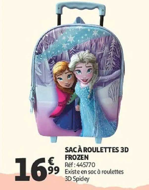 SAC À ROULETTES 3D FROZEN
