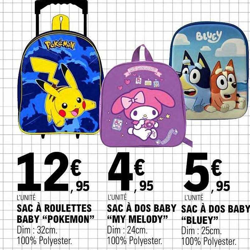 Sac à roulettes Baby "Pokemon
