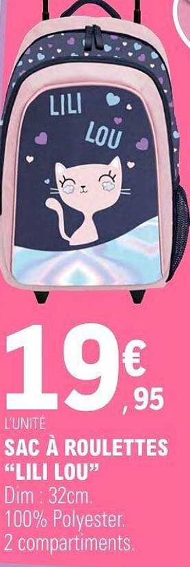 SAC À ROULETTES “LILI LOU”