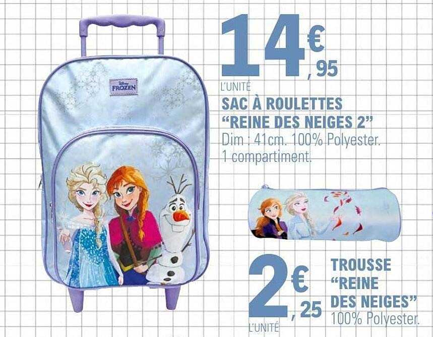 SAC À ROULETTES "REINE DES NEIGES 2