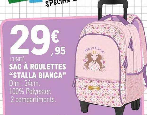 Sac à roulettes “Stalla Bianca”