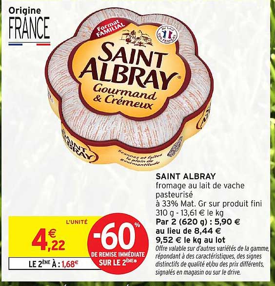 SAINT ALBRAY Gourmet & Crémeux