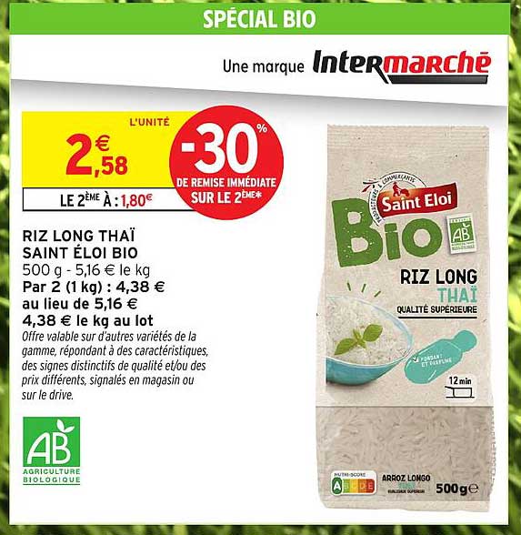 Saint Eloi Bio Riz Long Thaï