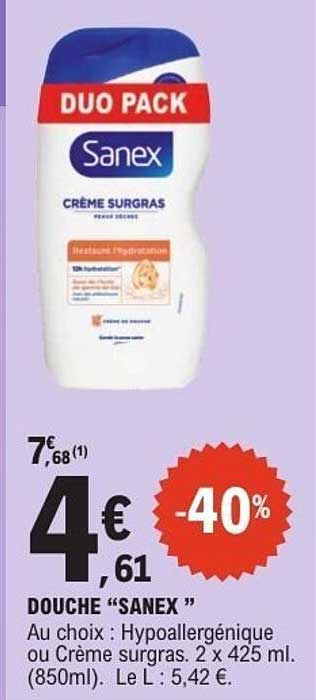 Sanex Crème surgrás
