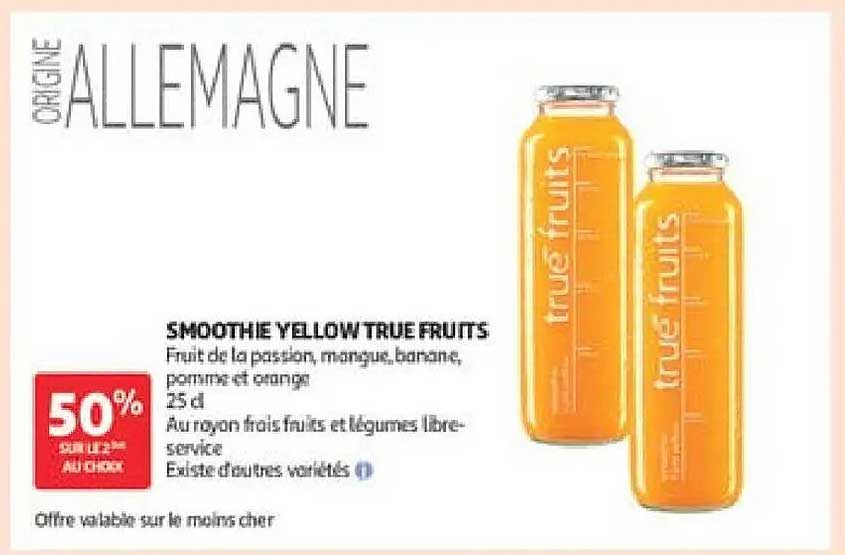 SMOOTHIE YELLOW TRUE FRUITS