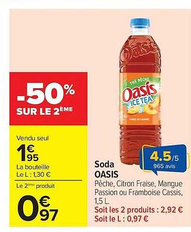 Soda OASIS ICE TEA