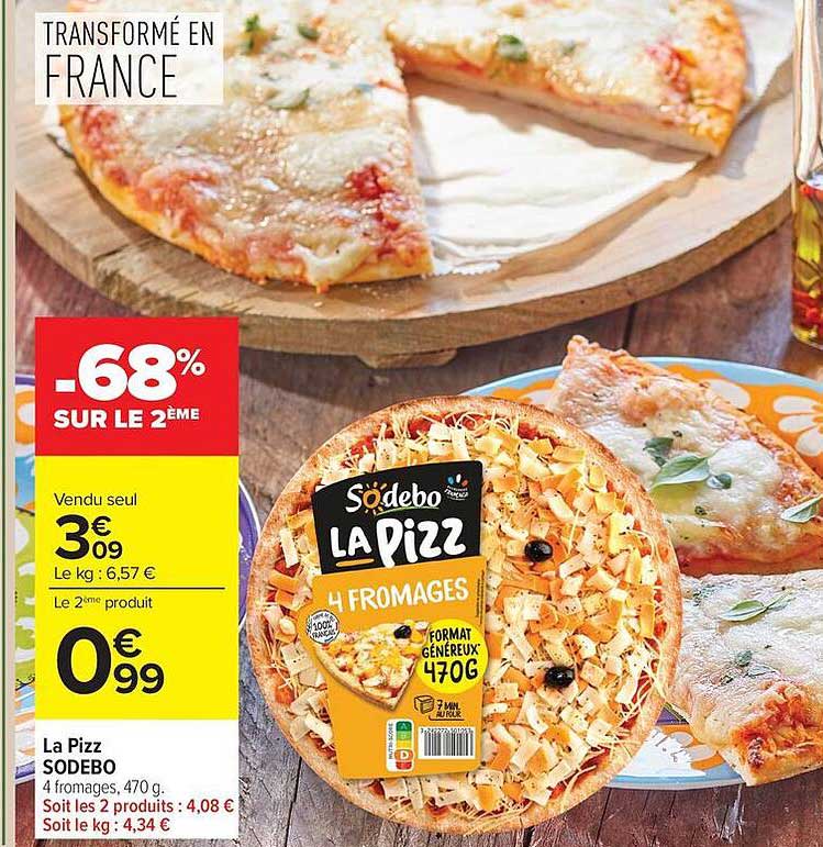 Sodebo La Pizz 4 fromages