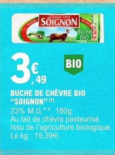 Soignon Buche de Chèvre Bio