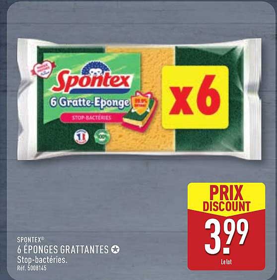 Spontex 6 Gratte-Éponge