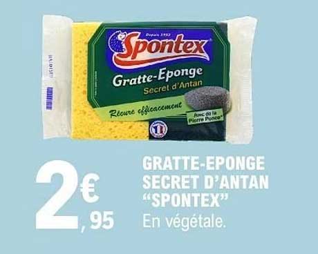 Spontex Gratte-Eponge Secret d'Antan