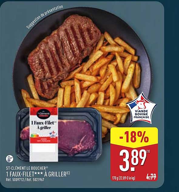 St-Clément le Boucher 1 Faux-Filet à griller